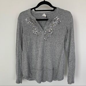 Anemia + Kin Anthropologie Gray Top Size XS